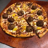 Meatball Heart Attack Pizza