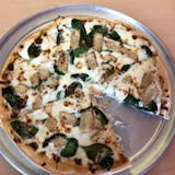 Spinach Chicken Alfredo Pizza